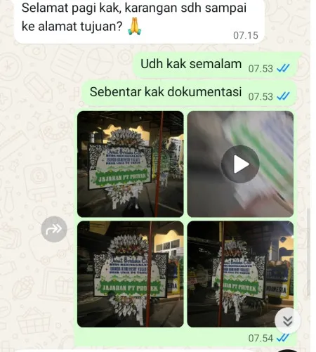 Pengiriman Papan Bunga Selamat Lombang Juntinyuat