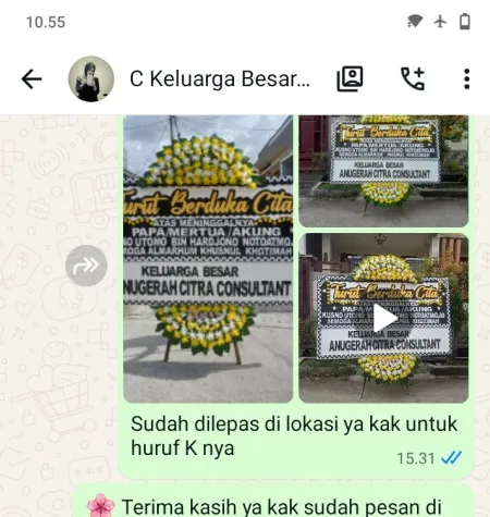 Pengiriman Papan Bunga Duka Lombang Juntinyuat