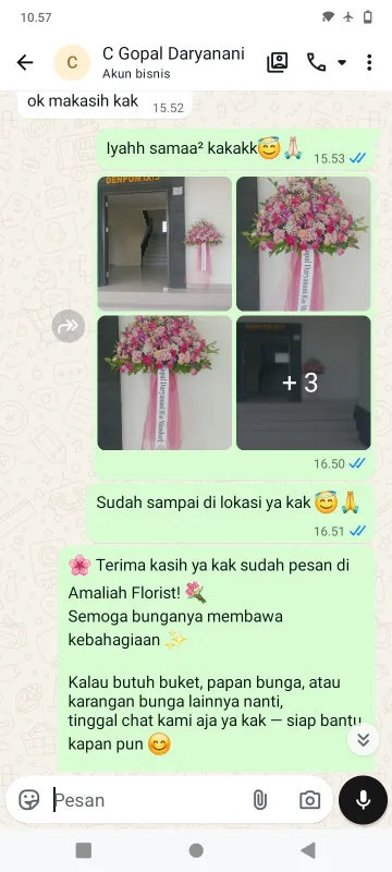 Pengiriman Karangan Bunga Lombang Juntinyuat